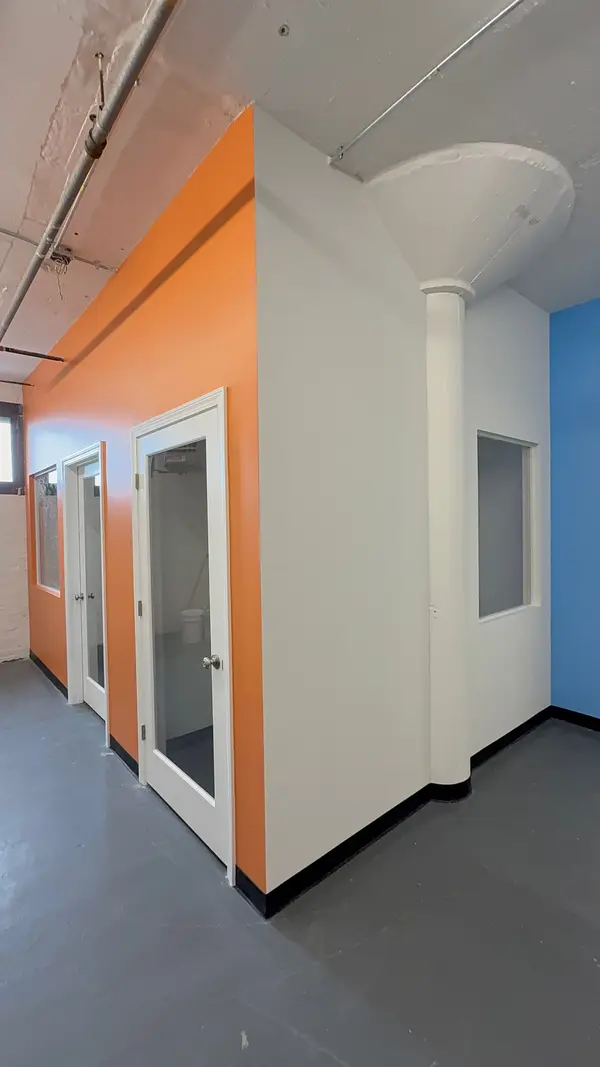commercial painting and skim coating project