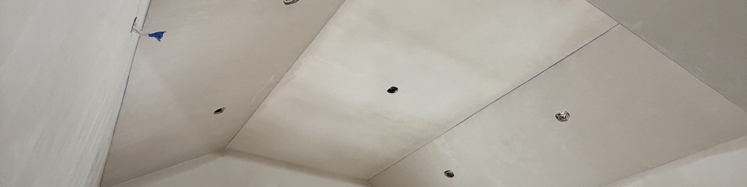 arched ceiling plastering project